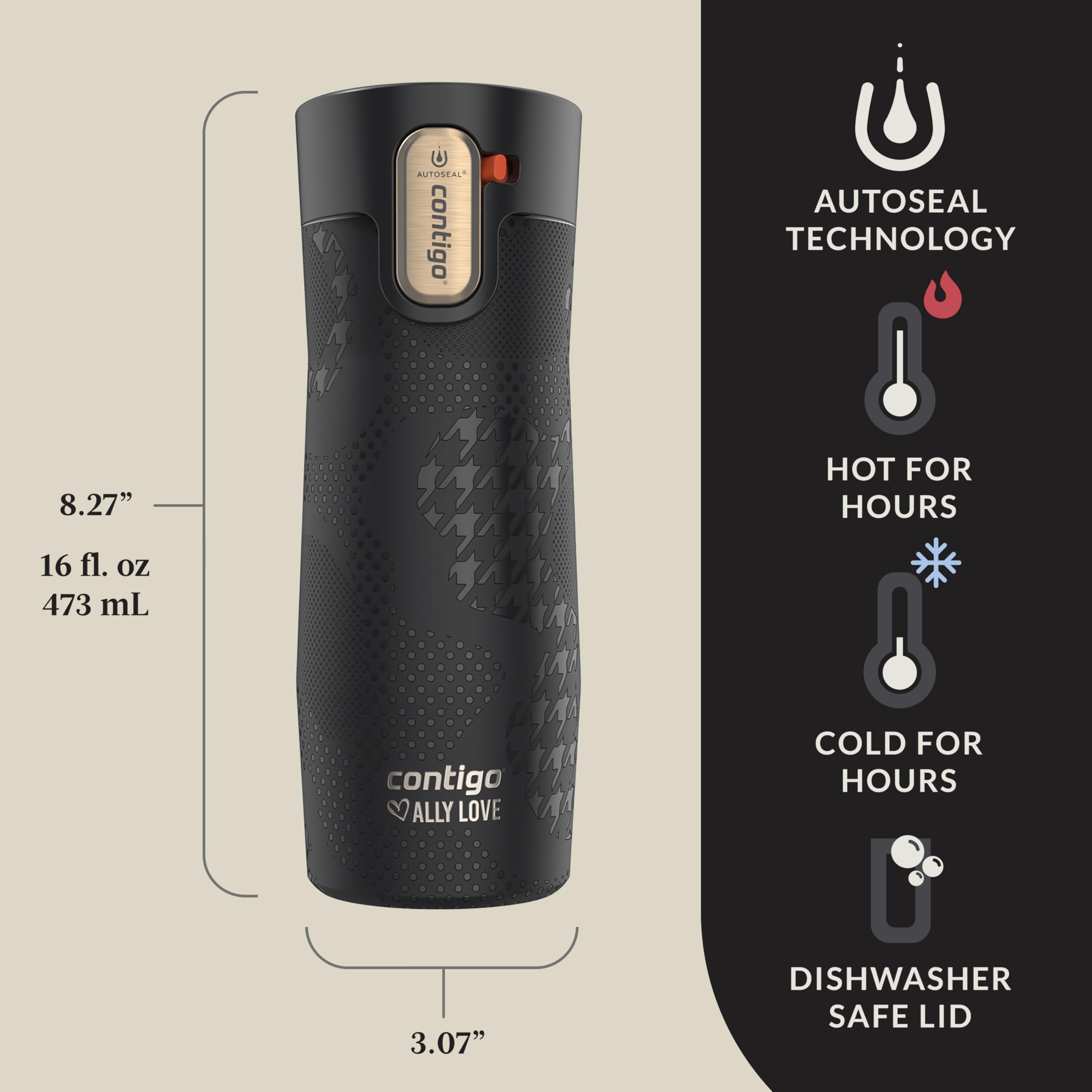 Contigo x Starbucks コンティゴ Contigo x Ally Love Stainless Steel Vacuum-Insulated Travel Mug